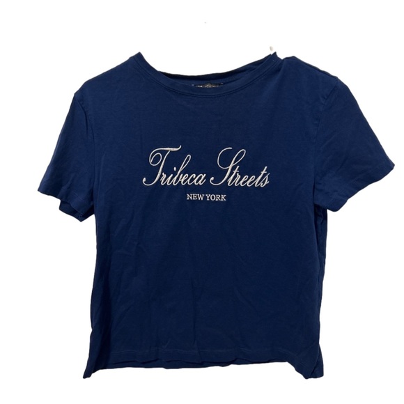 ZARA Tribeca Nights Embroidered Graphic Tee - Picture 3 of 8